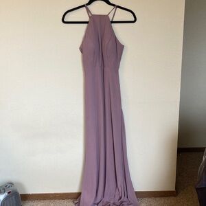 Birdy Grey Mauve Halter Dress - Jules